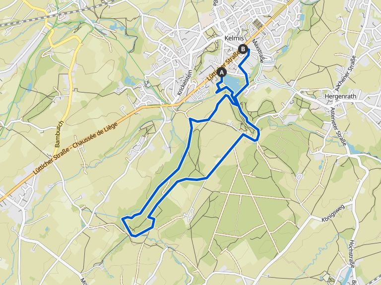 Narzissenwanderung ab Parkplatz Casinoweiher, Kelmis bis Rest. Babylon